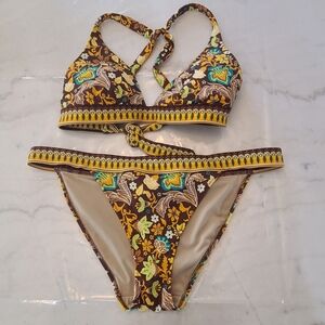 Victoria's Secret Colorful Patterned Bikini in Size Medium